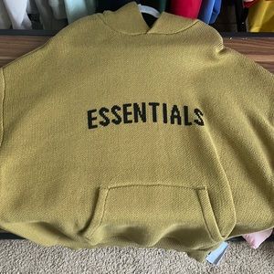 Fear of God Essentials Desert Moss Knot hoodie